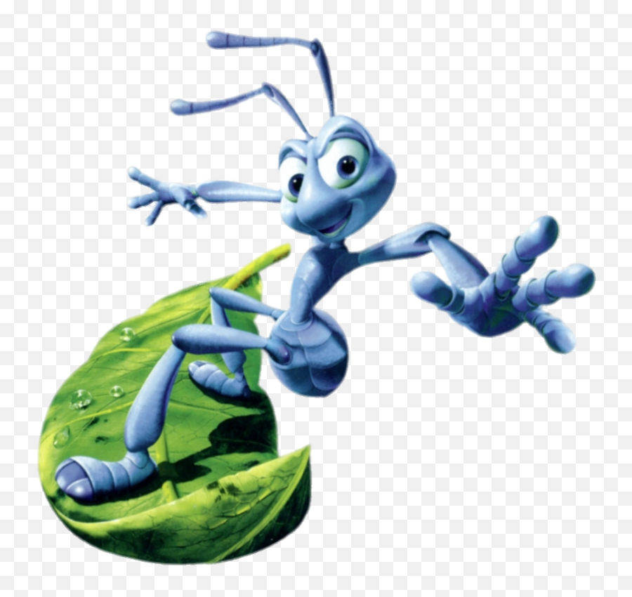 Check Out This Transparent A Bugs Life Flik The Ant Surfing Png Leaf