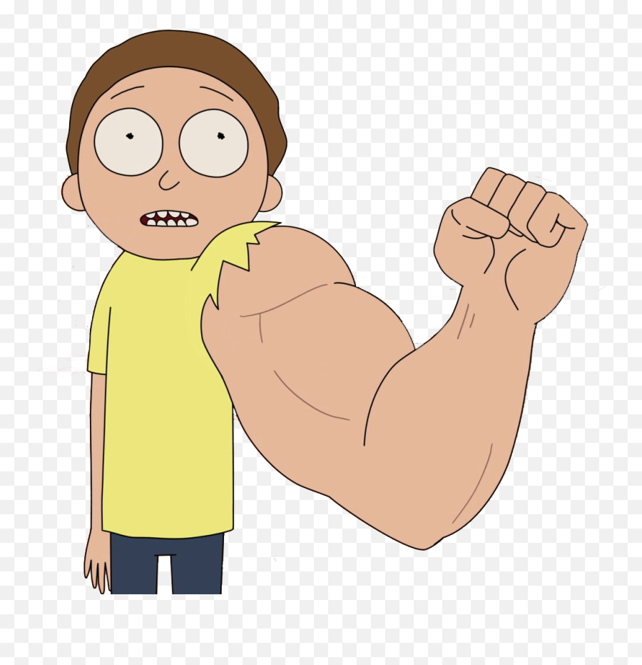 Download Giant Arm - Morty Giant Arm Png,Muscle Arm Png