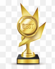 Download Hd Gold Medal Award Elements - Trophy Png