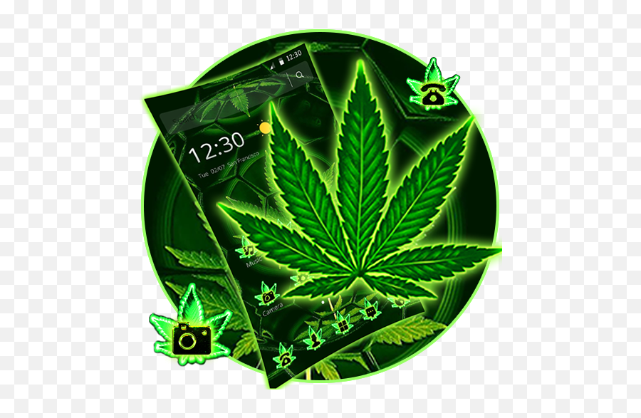 Green Football Weed Leaf Theme - Apps On Google Play Emblem Png,Weed Leaf Transparent