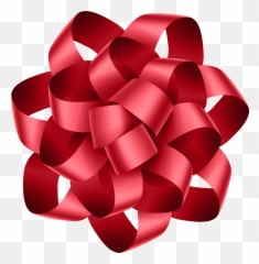 Red Gift Bow Png - Portable Network Graphics Transparent Gift Bows Clipart,Bow Png