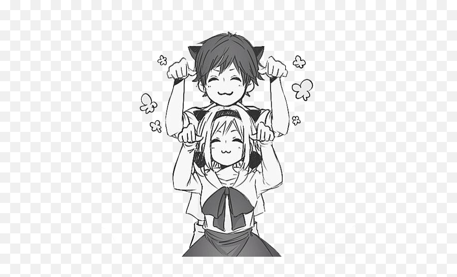 anime couple tumblr black and white
