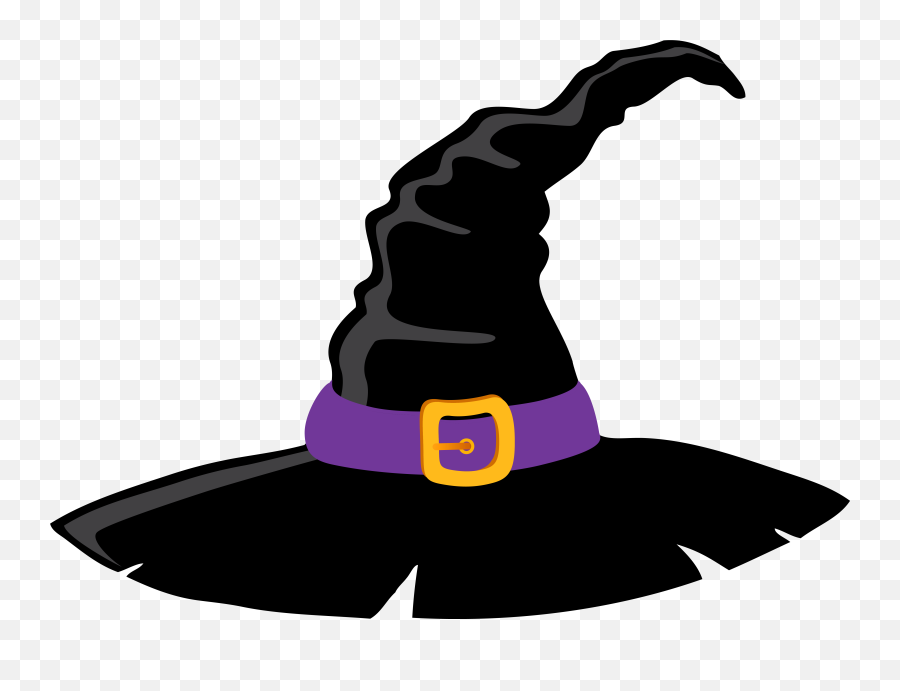 Witch Hat Png Download Free Clip Art - Clipart Halloween Witch Hat,Witches Hat Png