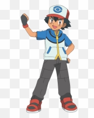 Download Ash Pokemon Cartoon Characters - Drawing png