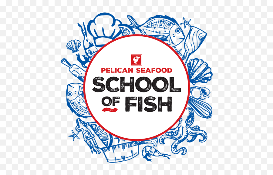 School Of Fish - Pelican Seafood Market And Grill Circle Png,School Of Fish Png