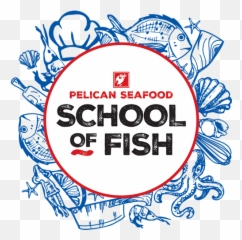 School Of Fish - Pelican Seafood Market And Grill Circle Png,School Of Fish Png