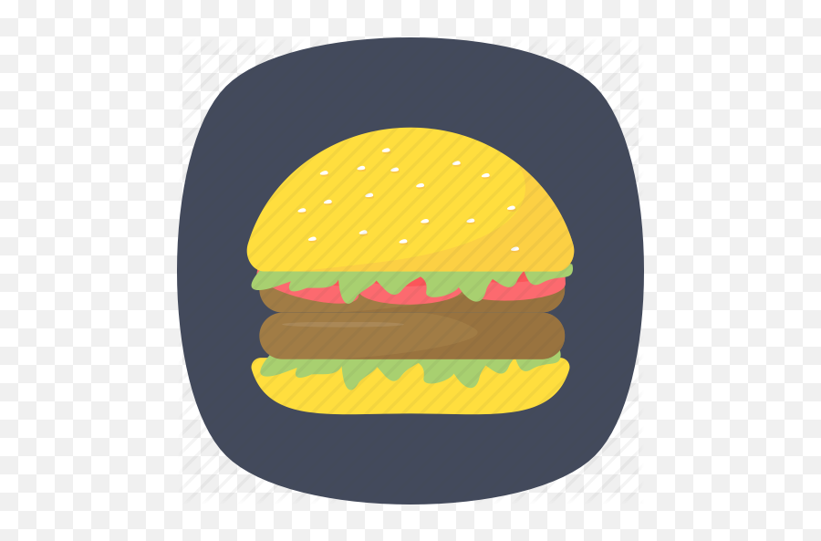 Food Junk Hamburger Fast Icon - Hamburger Bun Png,Junk Food Png