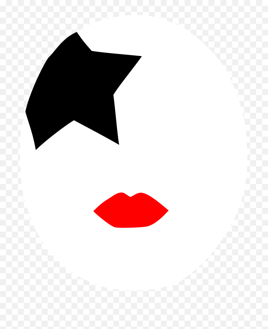 Gene Simmons Face Makeup Template - Printable Kiss Makeup Stencils Png,Yaranaika Face Png