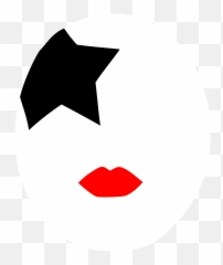 Gene Simmons Face Makeup Template - Printable Kiss Stencils png