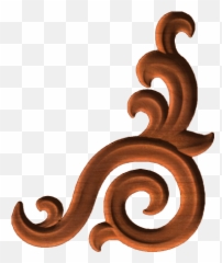 Corner - Wood Border Design png