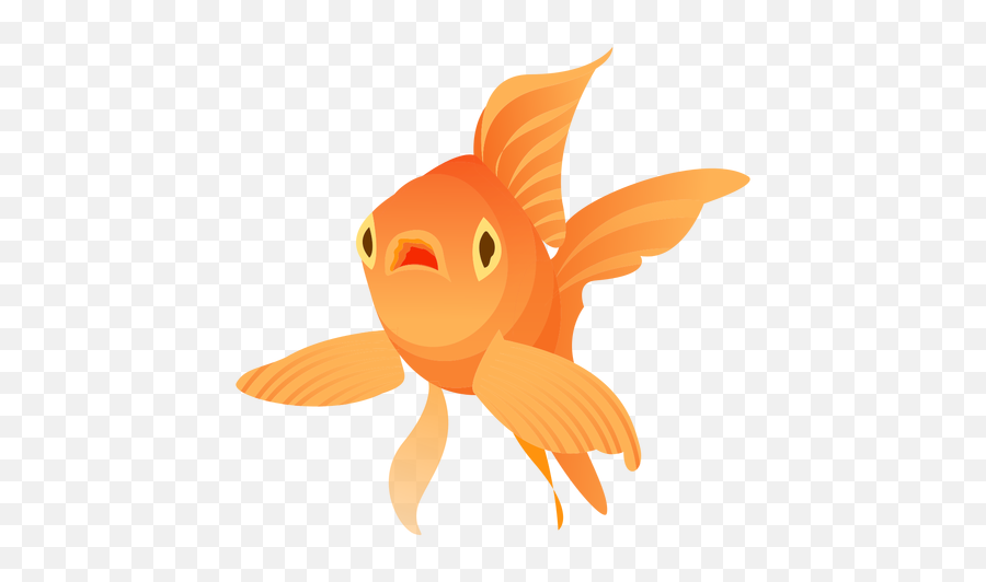 Goldfish Flipper Gills Tail - Peixe Dourado Desenho Png,Goldfish Transparent