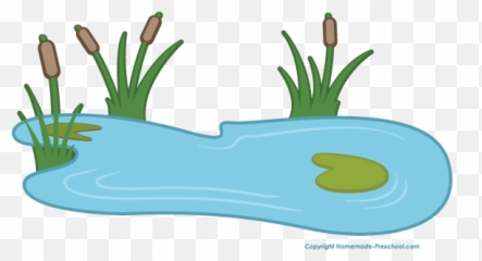 Lily Pad Clipart - Pond Clipart Png,Lily Pad Png