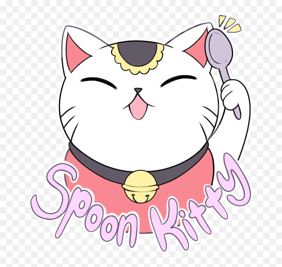 Yoko Print U2013 Spoon Kitty - Happy Png,Yoko Littner Png