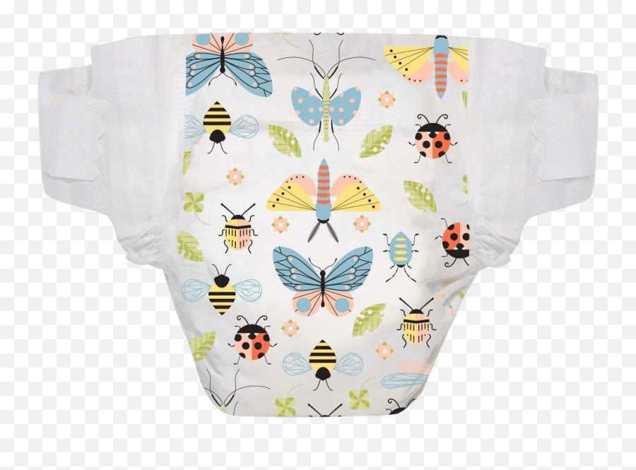 Diaper With Insect Drawings Transparent - Diaper Png,Diaper Png