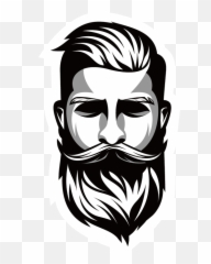 Z1ronic - Beard Clipart Black And White png