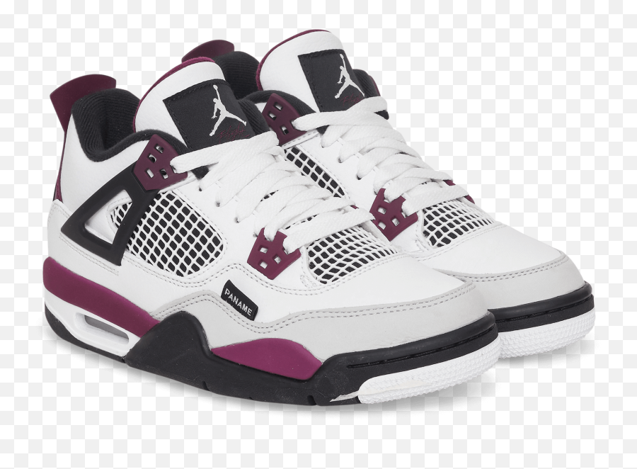 Nike Jordan Air 4 Retro Paris - Round Toe Png,Jordan Shoes Png