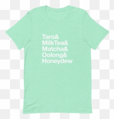 Bubble Tea Flavors Shirt Png