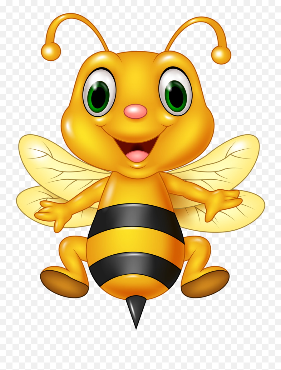 Queen Clipart Honeybee Transparent Free For - Cartoon Honey Bee Png,Bee Emoji Png