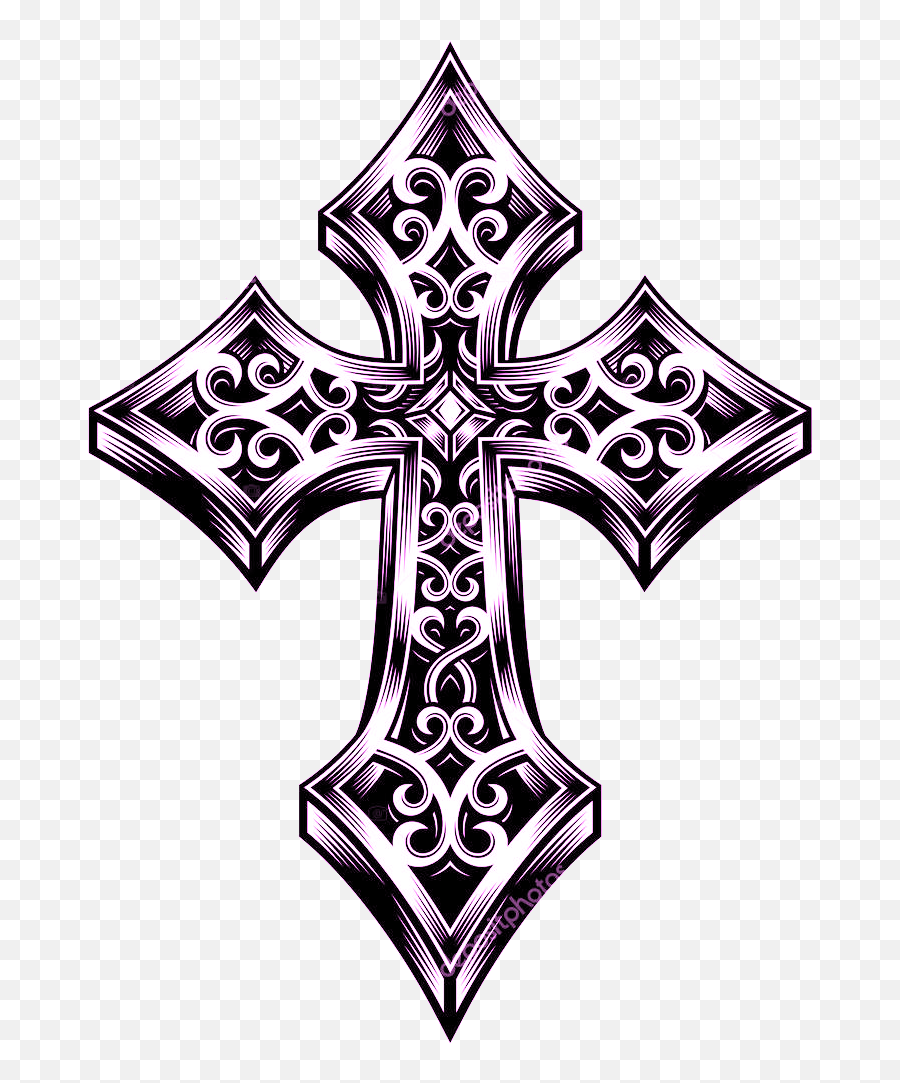 Celtic Cross Christian Christianity - Cross Tattoo Png Vector Ornate Cross,Gothic Cross Png
