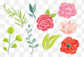 Simple Flowers Designs Floral - Drawing png