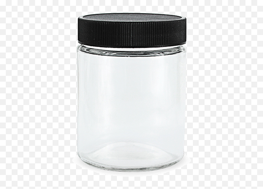 18oz Glass Jars With Lids Black 24ct Original Series - Water Bottle Png,Bottle Cap Png