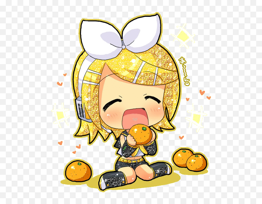Pin - Kagamine Rin Chibi Orange Png,Rin Kagamine Icon