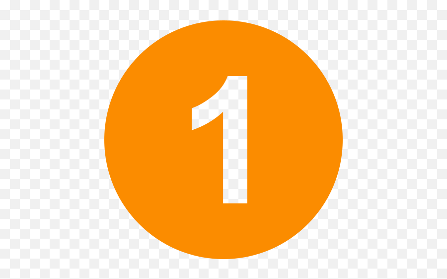 Zero Set - Up Docdigitizer Number 1 Icon Orange Png,Number Icon Sets