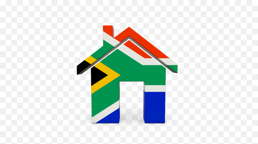 Home Icon Illustration Of Flag South Africa - South African Flag House Png,Sa Flag Icon