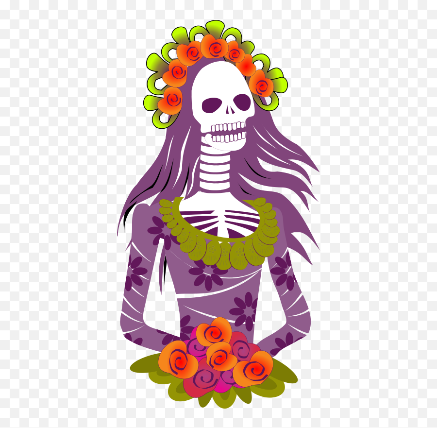 Download Hd Day Of The Dead Clipart Mexican Celebration - Day Of The Dead Png,Day Of The Dead Png