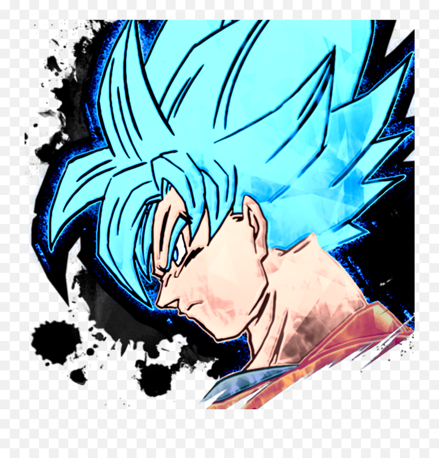I Tried To Make Some Editing With The Og App Icon Ssj And - Ssj Dragon Ball Legends Logo Png,App Icon Blue