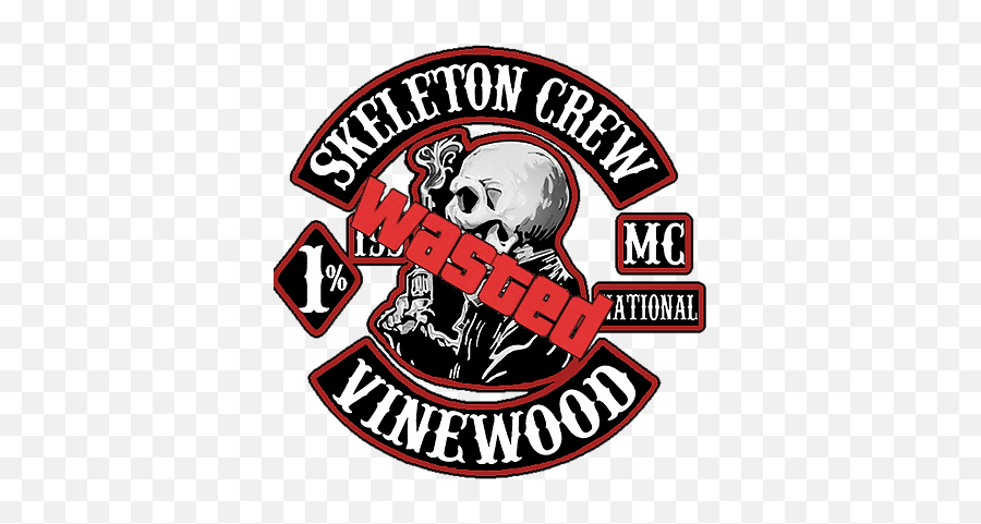 Affiliations Banished Legion Motorcycle Club - Skeleton Holding Gun Tattoo Png,Motorcycle Club Gta V Crew Icon