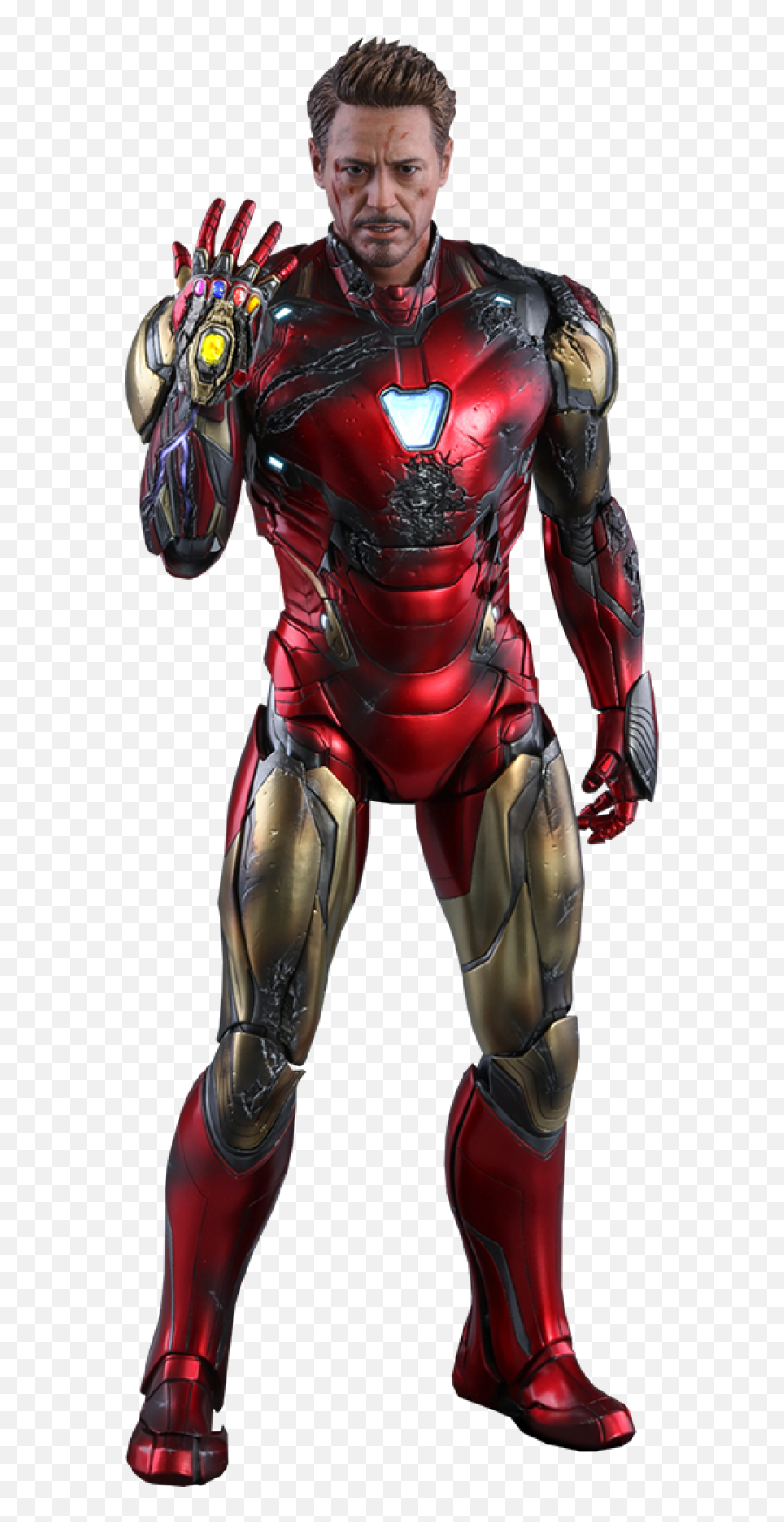 Hot Toys Iron Man Mark Lxxxv Battle Damaged Version Sixth Scale Figure - Iron Man Endgame Figurine Png,Broken Icon Comics