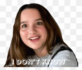 I Dont Know Annie Leblanc Sticker - png