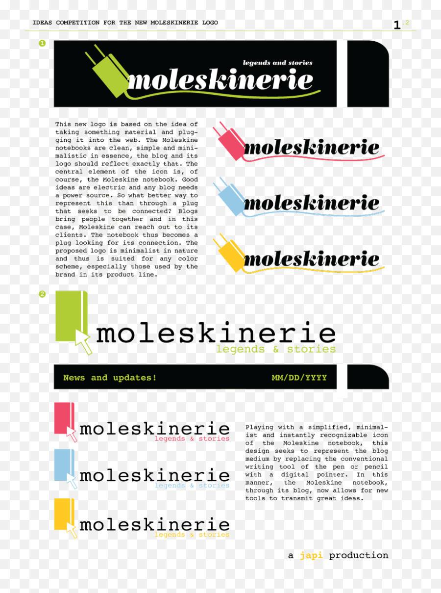 Japi Moleskinerie Logo Competition Proposals Designboomcom Png Medium Blog Icon