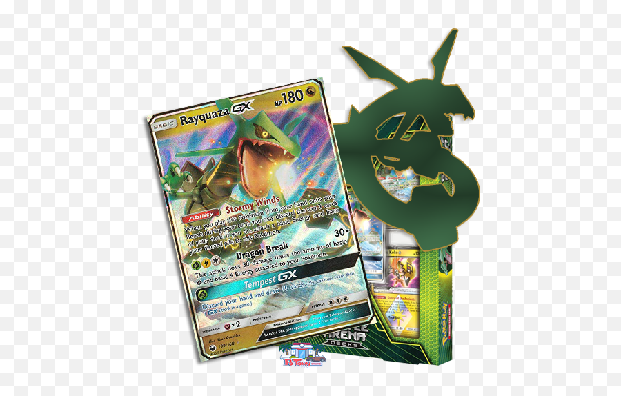 Buy - Battle Arena Rayquaza Gx Deck Ptcgo Codes Automatic Collectible Card Game Png,Rayquaza Png