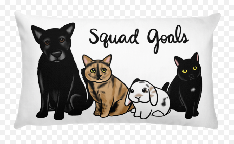 Lilo Nala Melody Licorice Square Pillow - Black Cat Png,Nala Png