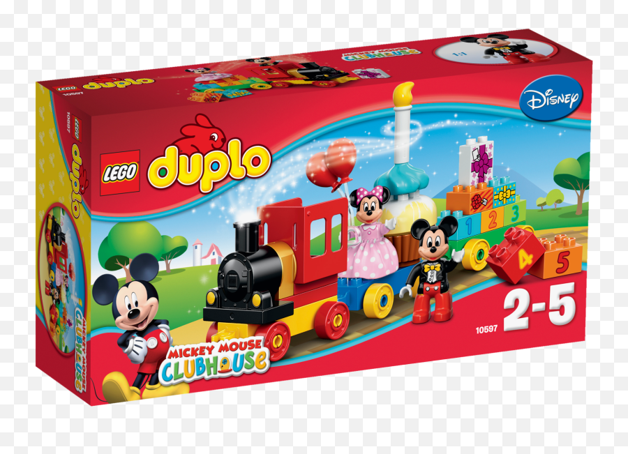 Lego Duplo Mickey U0026 Minnie Birthday Party - Mickey Mouse Duplo Train Png,Mickey Mouse Birthday Png