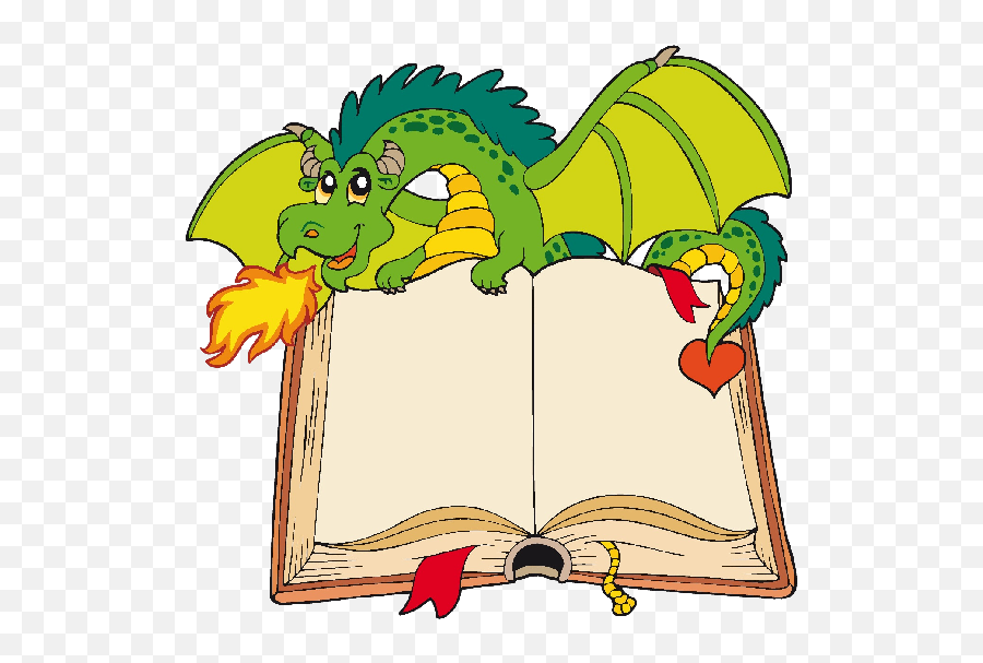 Funny Dragons Dragon Cartoon Images Cliparts - Clipartingcom Cartoon Dragon With Book Png,Cartoon Dragon Png