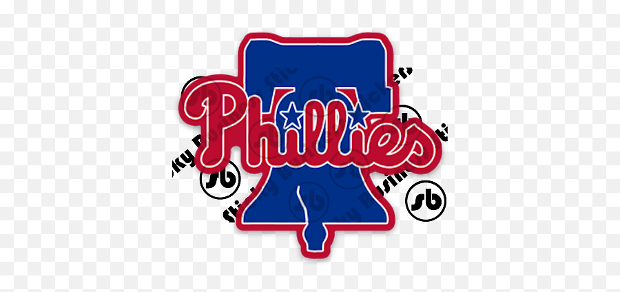 Philadelphia Phillies Liberty Bell New Logo Baseball Vinyl Sticker Eagles Flyers Ebay - Clip Art Png,Phillies Logo Png