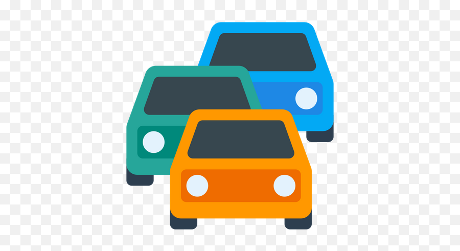 Traffic Jam Icon Of Flat Style - Traffic Jam Icon Png,Traffic Png