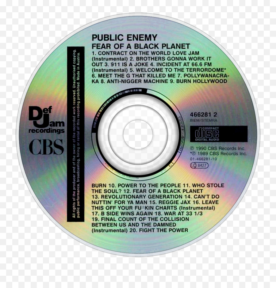 Fear Of A Black Planet - Public Enemy Fear Of A Black Planet Cd Png,Enemy Png
