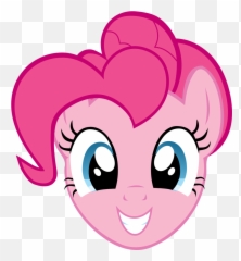 Pinkie Pie Safe Simple Background - Printable My Little Pony Face Png,Pinkie Pie Transparent