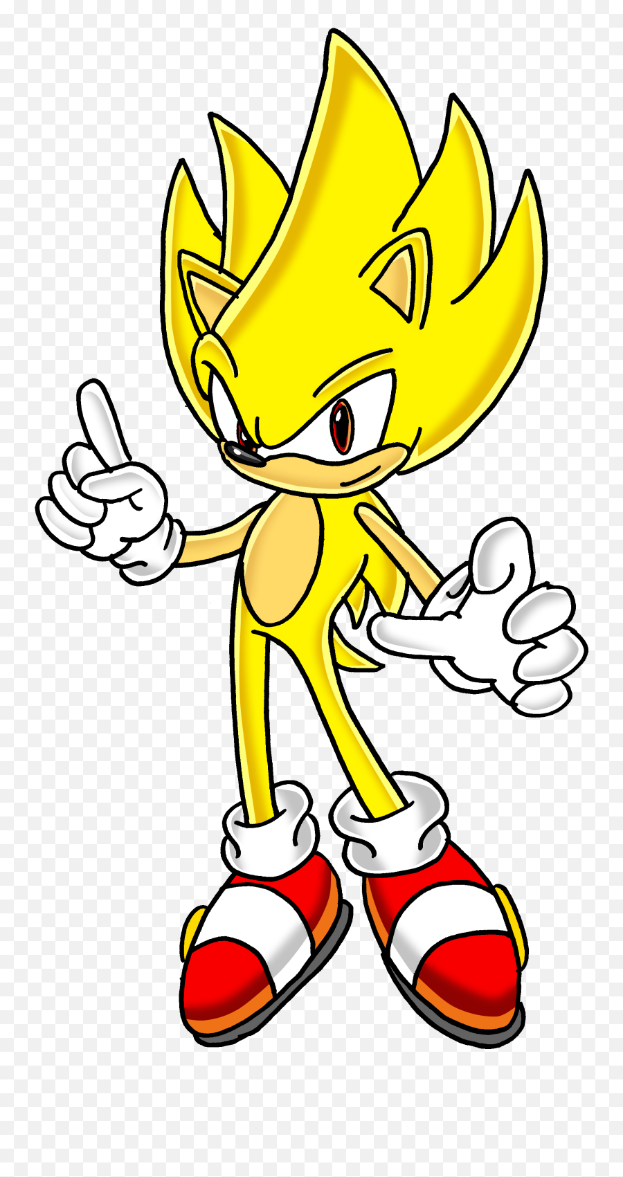 Super Sonic The Hedgehog - Easy Drawings Of Sonic The Hedgehog Png,Super Sonic Png