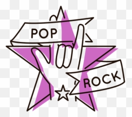 Hand Pop Rock Star Symbol - Simbolo Do Pop Png,Pop Png