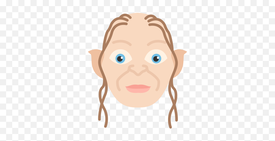 Elf Gollum Lord Of The Ring Smeagol Icon - Lord Of The Rings Characters Art Png,Gollum Png