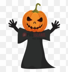 Jack O Lantern Pumpkin Png Image With - Vector Halloween Characters