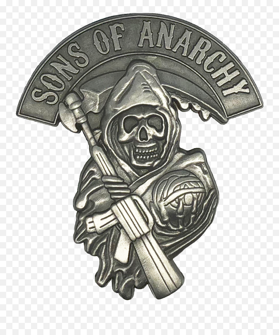 Sons Of Anarchy Badge Pin - Sons Of Anarchy Badge Full Sons Of Anarchy Badge Png,Anarchy Png