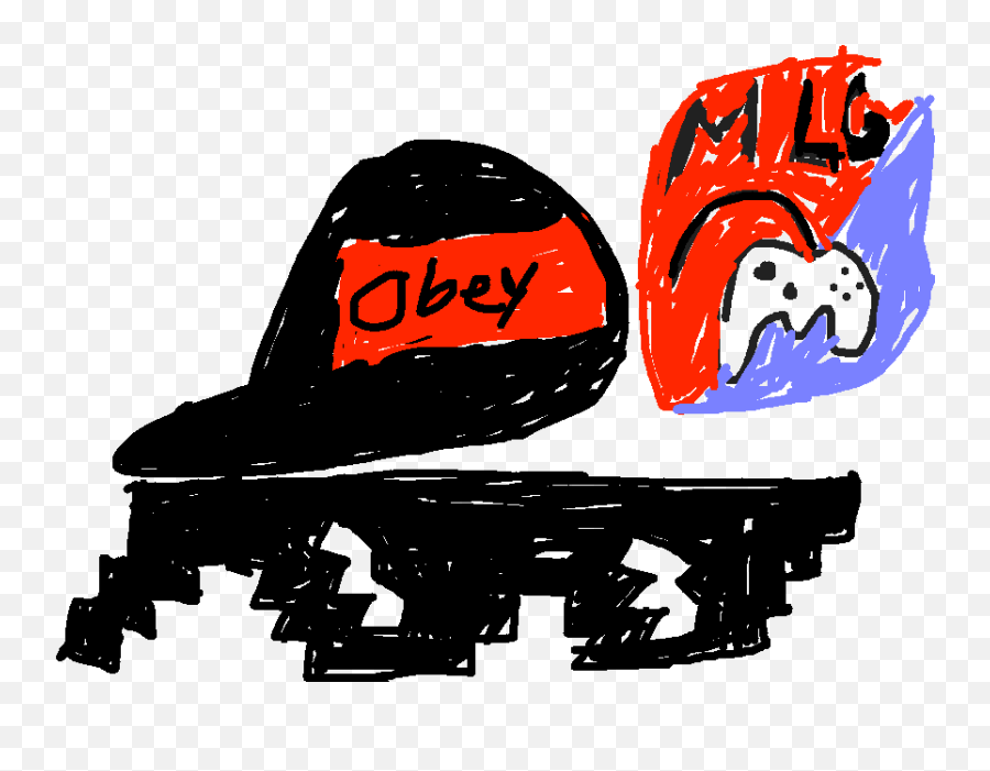 Download Mlg Obey Hat Png Transparent - Uokplrs Illustration,Cartoon Hat Png