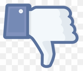 Dislike Transparent Thumbs Down - Facebook Button png