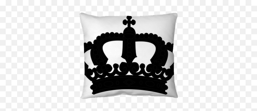Crown Silhouette - Vector Pillow Cover U2022 Pixers We Live To Change King Crown Clipart Black And White Png,Crown Silhouette Png